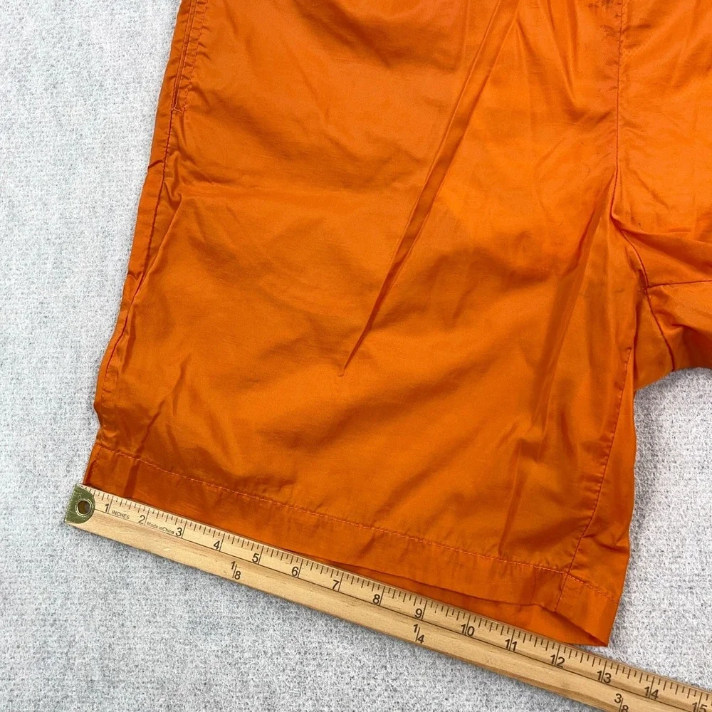 Vintage Y2K Nike Swim Trunks Men Large Orange Blue Board Shorts Spellout Adult *